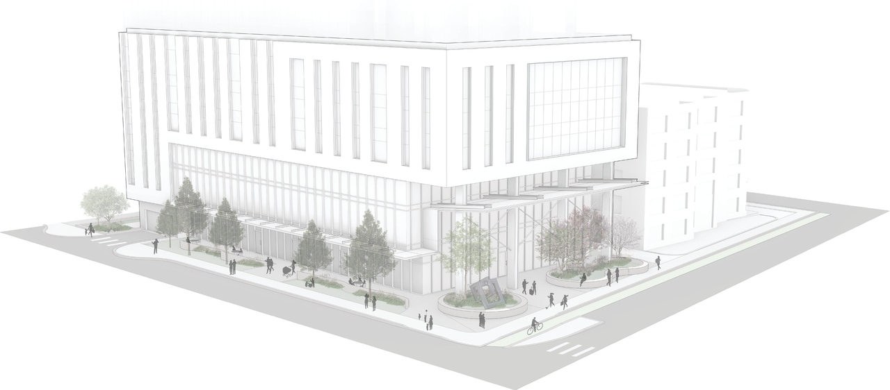 Rendering of building from page 113 of the file '2025-12-15 - Urban Design Brief - D01-01-25-0025 & D02-02-25-0097'