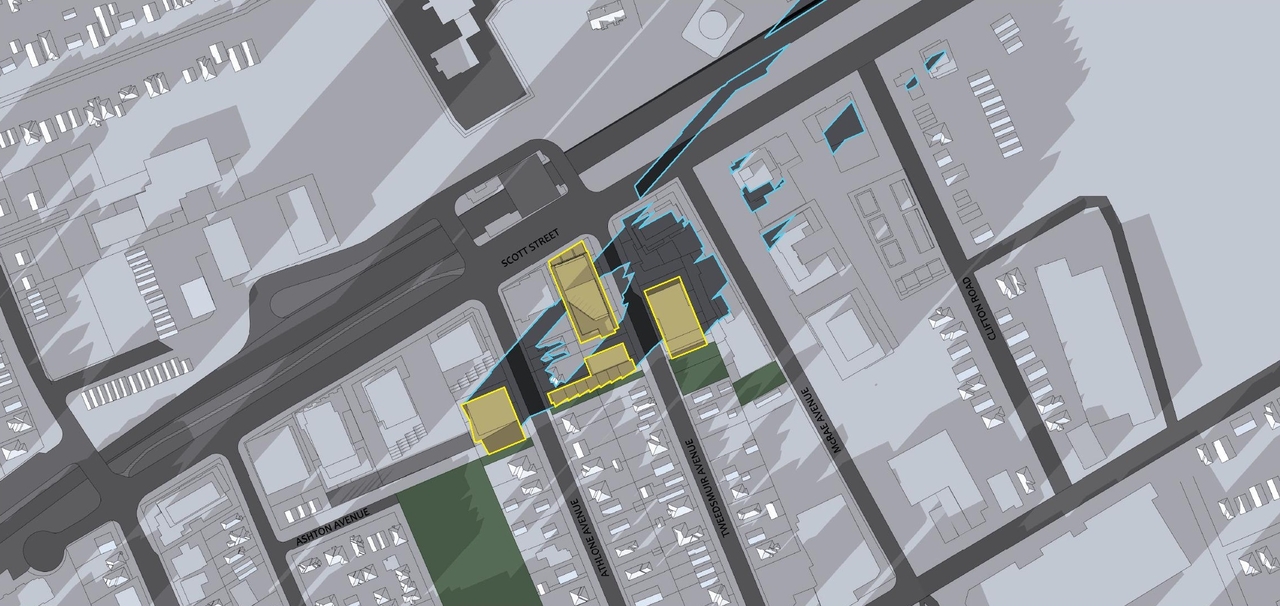 Construction site plan for project from page 132 of the file '2025-12-15 - Urban Design Brief - D01-01-25-0025 & D02-02-25-0097'