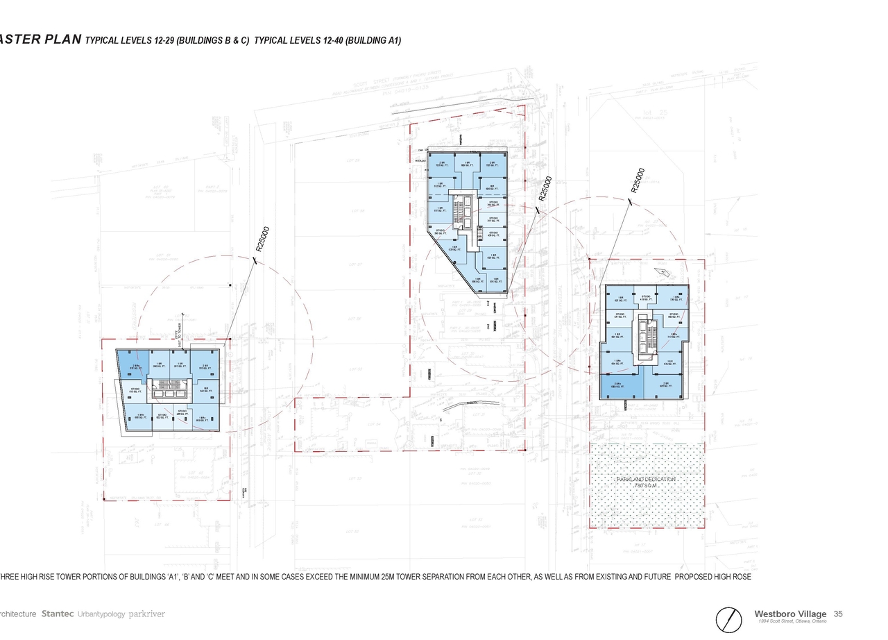 Construction site plan for project from page 35 of the file '2025-12-15 - Urban Design Brief - D01-01-25-0025 & D02-02-25-0097'
