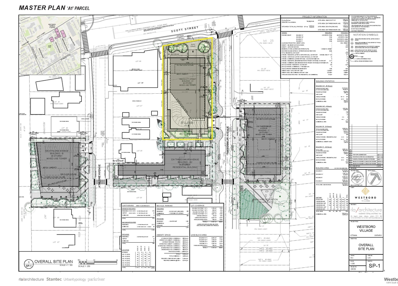 Construction site plan for project from page 37 of the file '2025-12-15 - Urban Design Brief - D01-01-25-0025 & D02-02-25-0097'