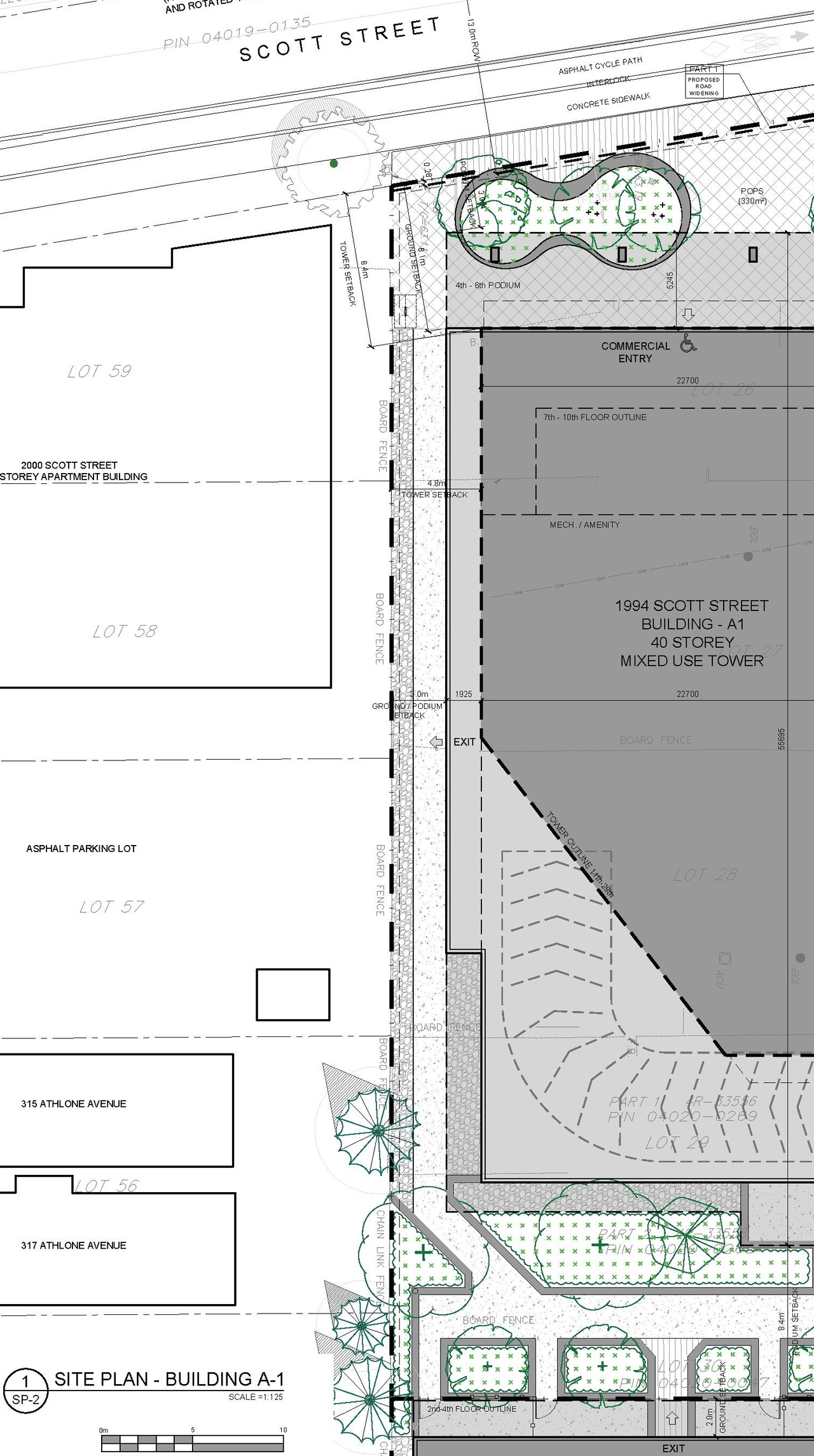 Construction site plan for project from page 38 of the file '2025-12-15 - Urban Design Brief - D01-01-25-0025 & D02-02-25-0097'