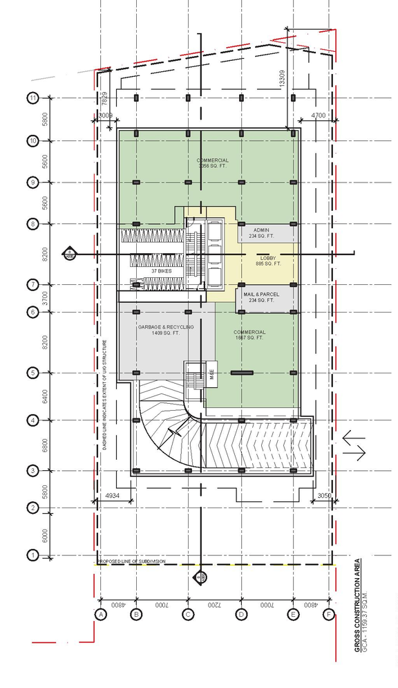 Construction site plan for project from page 40 of the file '2025-12-15 - Urban Design Brief - D01-01-25-0025 & D02-02-25-0097'
