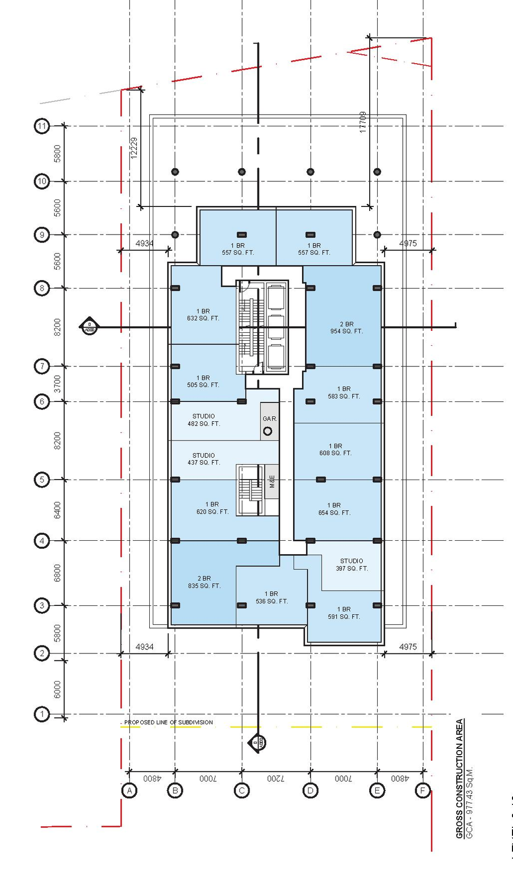 Construction site plan for project from page 43 of the file '2025-12-15 - Urban Design Brief - D01-01-25-0025 & D02-02-25-0097'