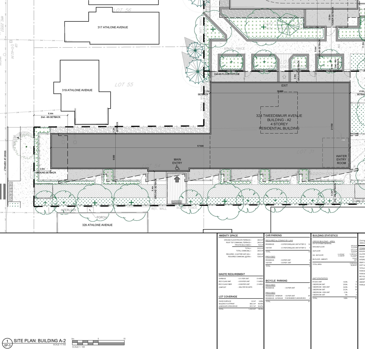 Construction site plan for project from page 48 of the file '2025-12-15 - Urban Design Brief - D01-01-25-0025 & D02-02-25-0097'