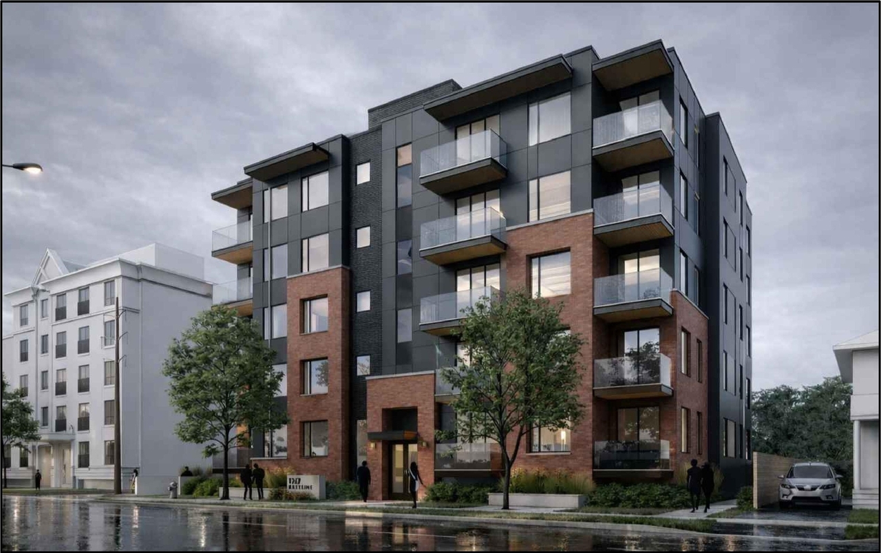 Rendering of building from page 2 of the file '2026-02-23 - Building Elevations Floor Plans - D02-02-25-0098'