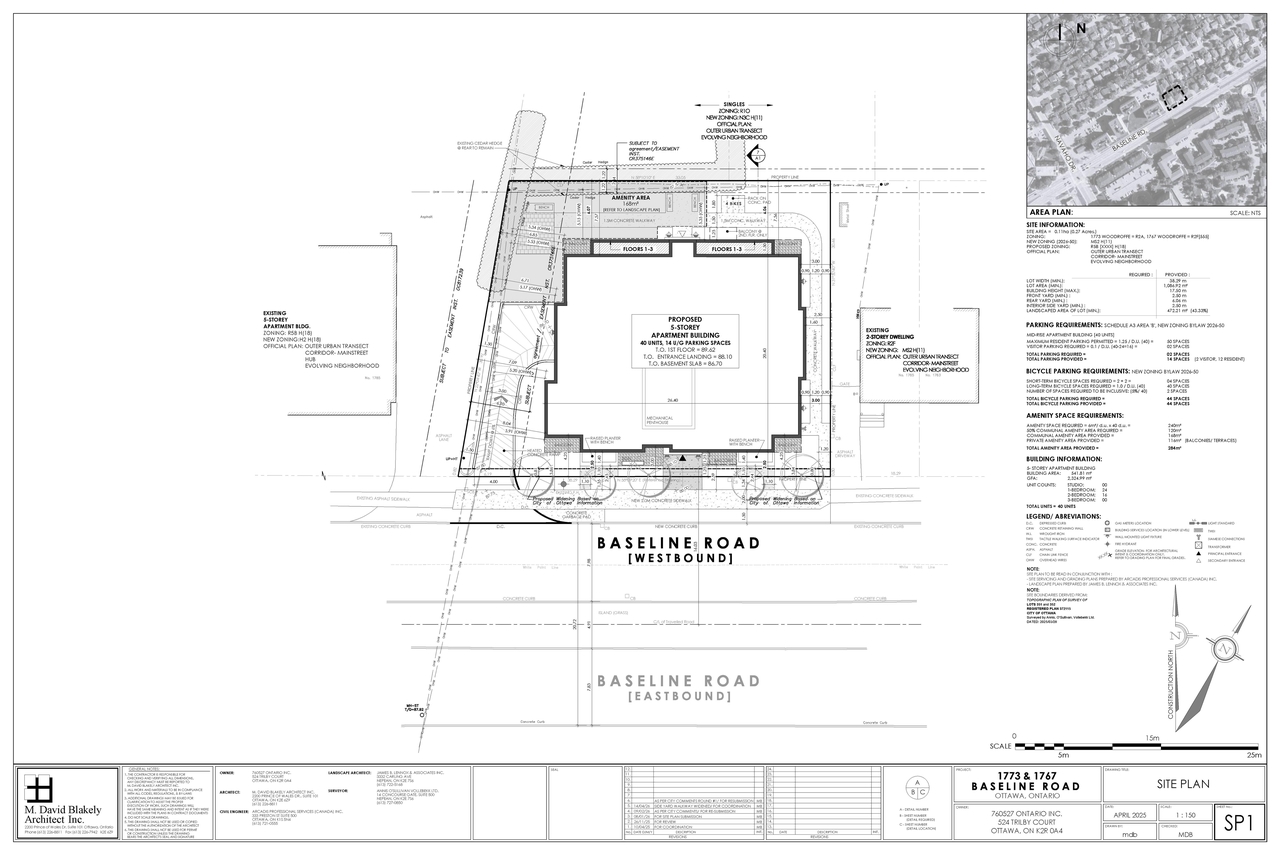 Construction site plan for project from page 17 of the file '2026-05-11 - Design Brief - D02-02-25-0098 & D07-12-25-0169'