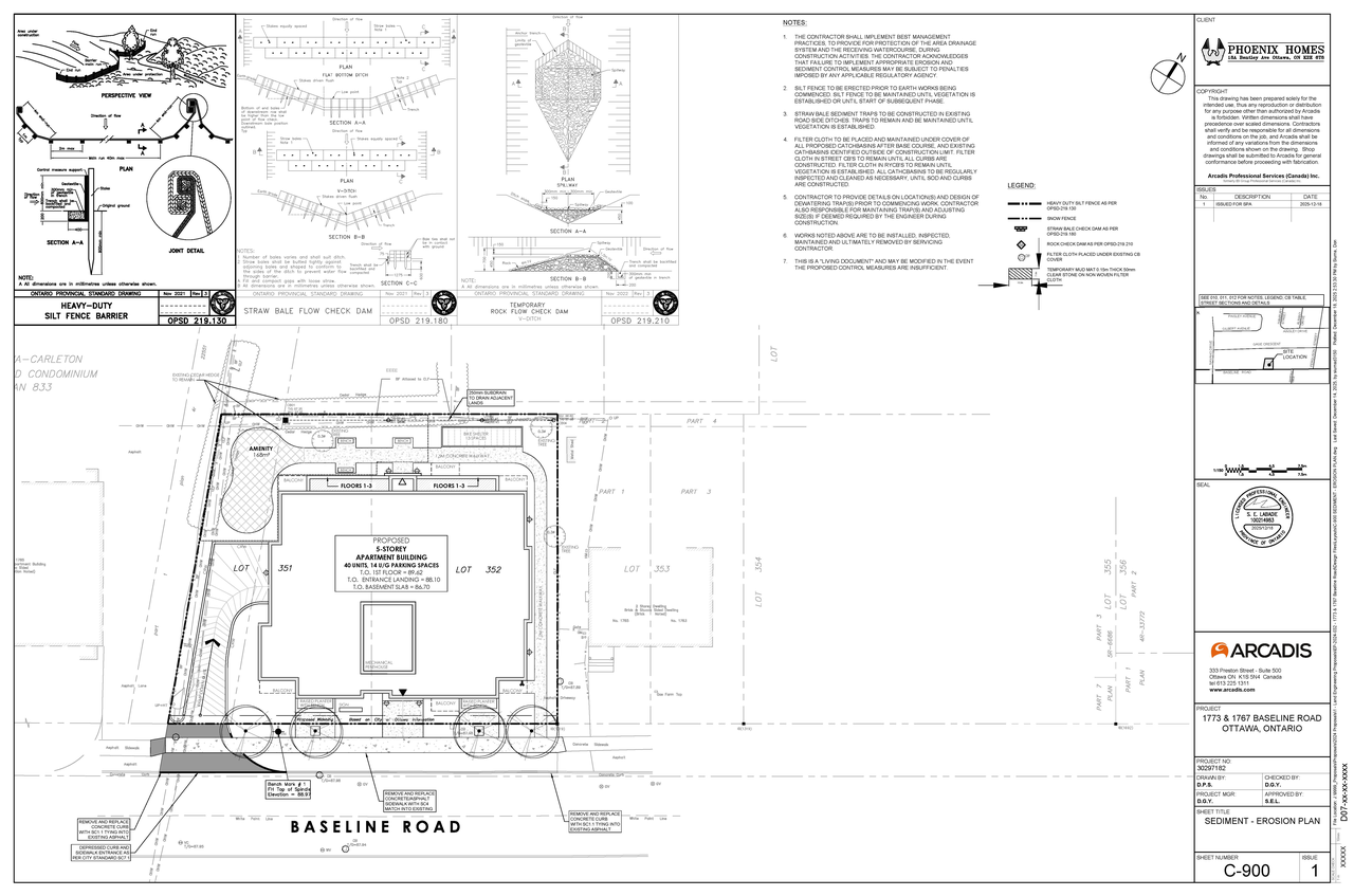 Construction site plan for project from page 38 of the file '2025-12-23 - Design Brief - D02-02-25-0098 & D07-12-25-0169'