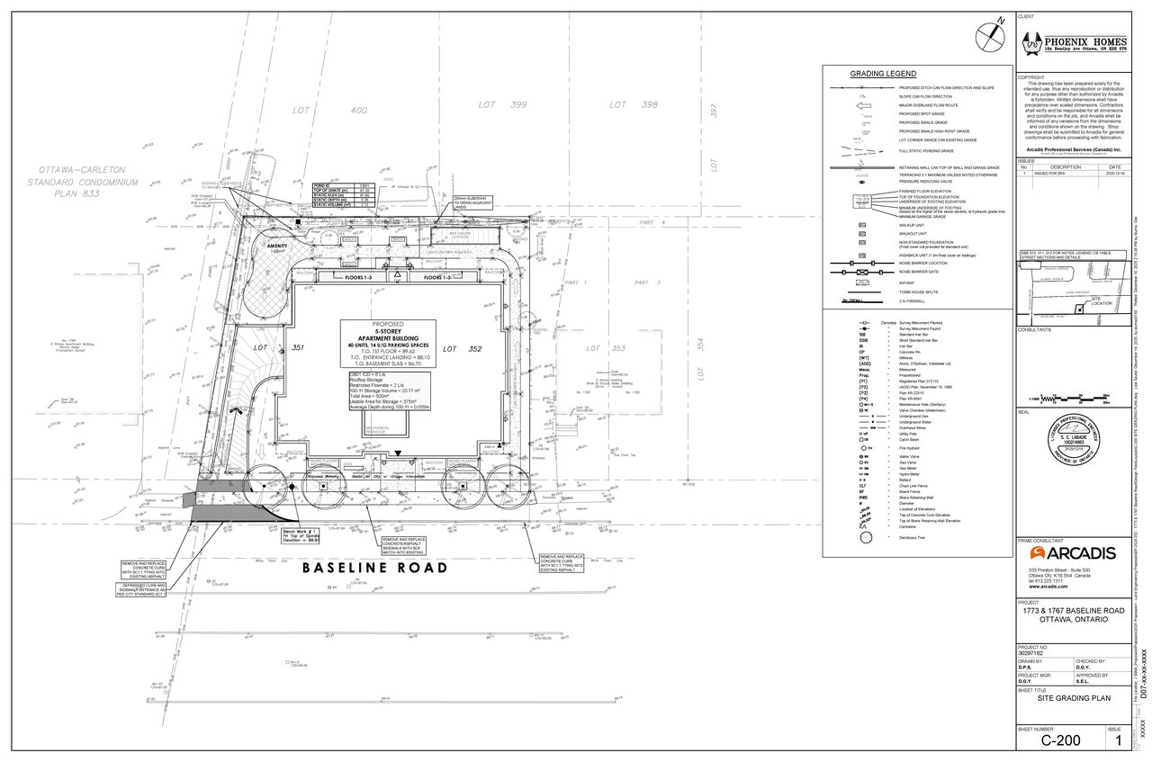 Construction site plan for project from page 40 of the file '2025-12-23 - Design Brief - D02-02-25-0098 & D07-12-25-0169'
