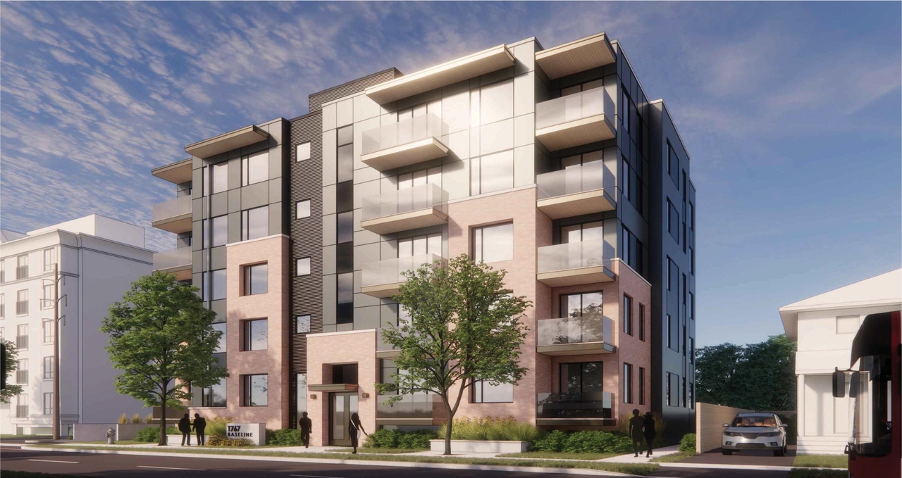 Rendering of building from page 11 of the file '2025-12-23 - Urban Design Brief - D02-02-25-0098 & D07-12-25-0169'