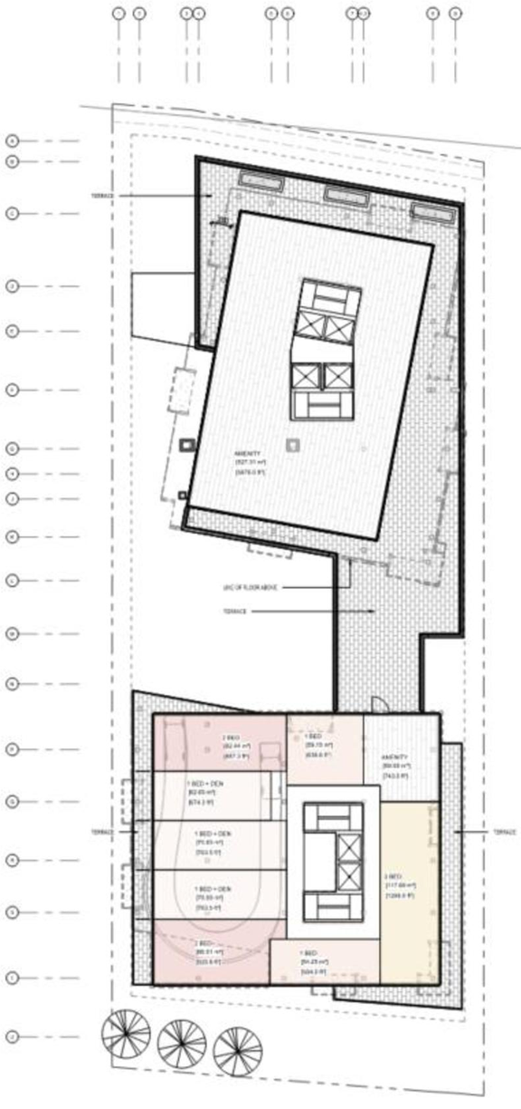 Floor plan for project from page 25 of the file '2025-12-22 - Urban Design Brief - D02-02-25-0100'