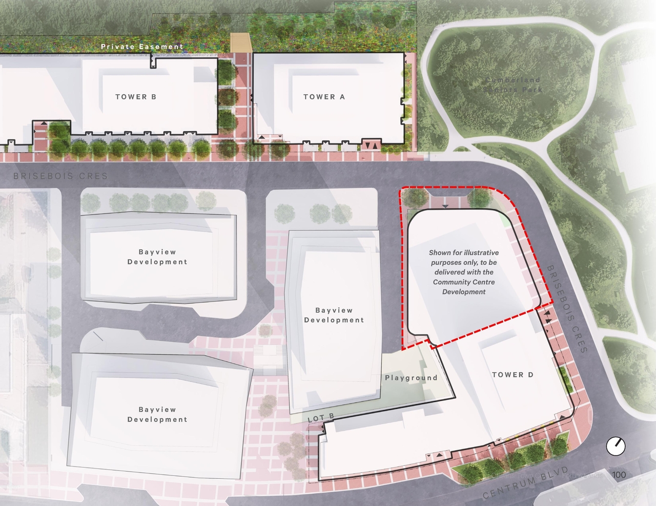 Construction site plan for project from page 107 of the file '2025-12-22 - Urban Design Brief - D02-02-25-0101'