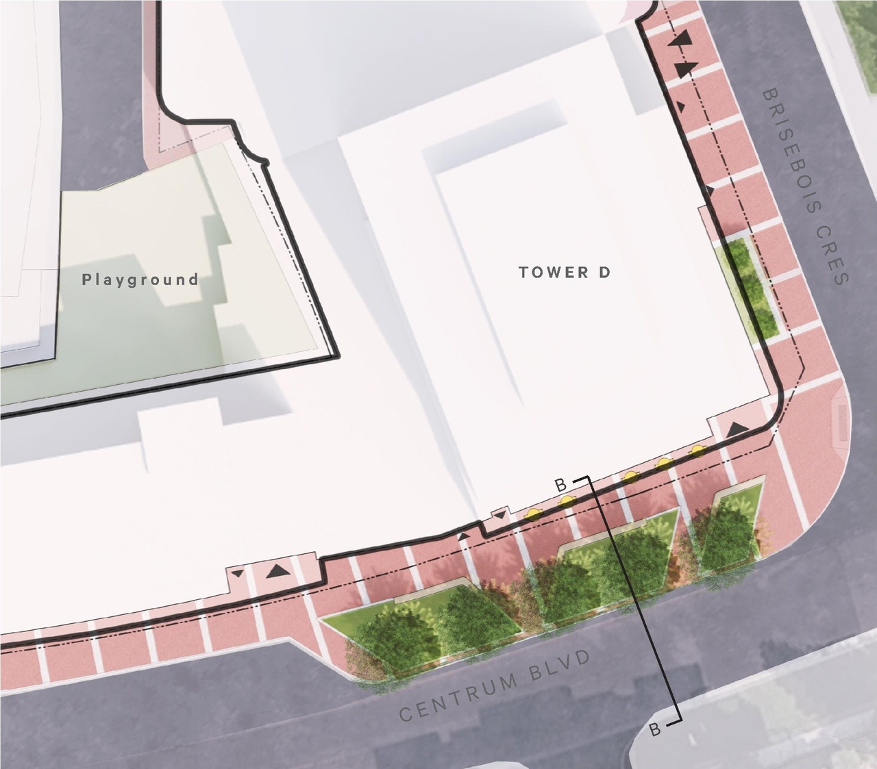 Construction site plan for project from page 115 of the file '2025-12-22 - Urban Design Brief - D02-02-25-0101'