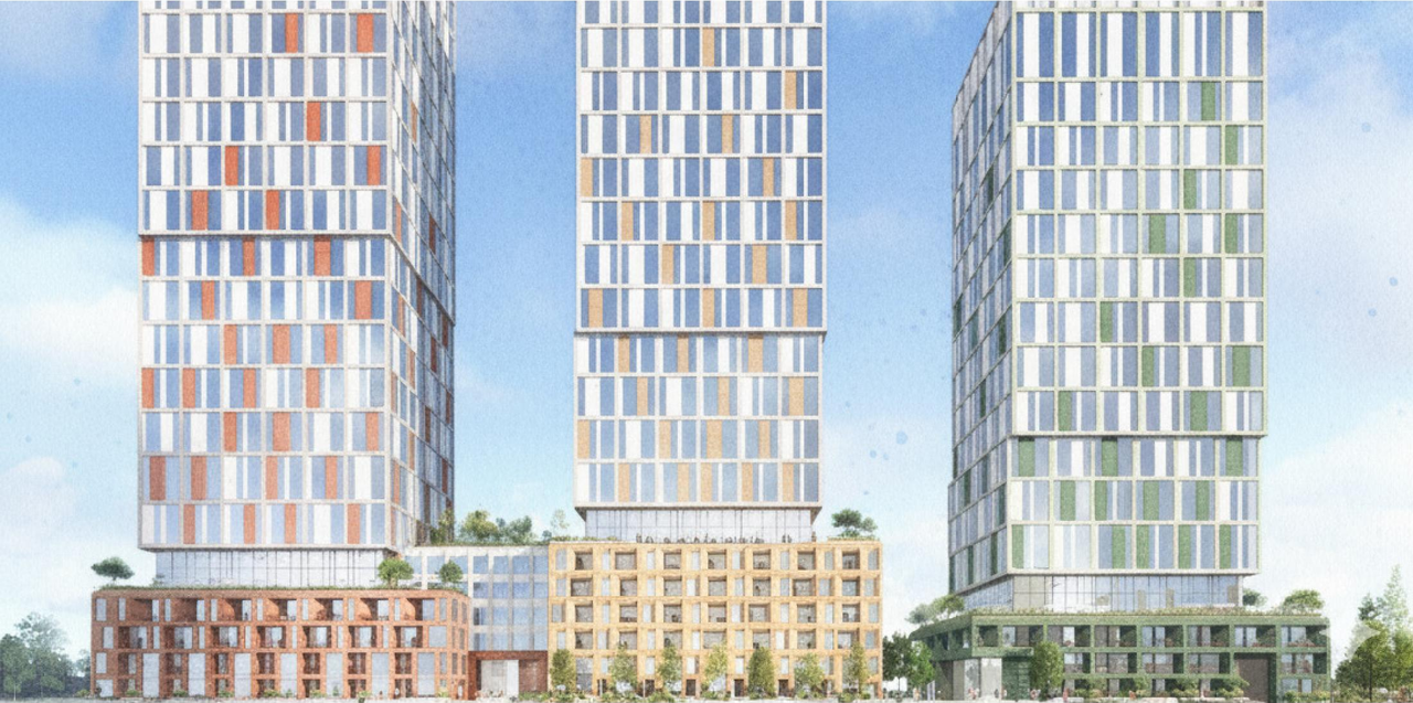 Rendering of building from page 80 of the file '2025-12-22 - Urban Design Brief - D02-02-25-0101'