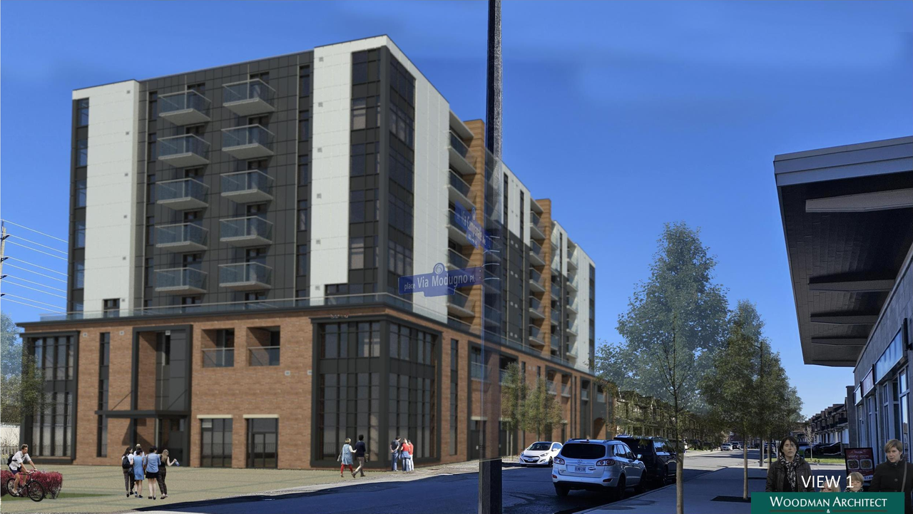 Rendering of building from page 5 of the file '2026-03-11 - Colour Elevations & Renderings Revision - D02-02-26-0001'