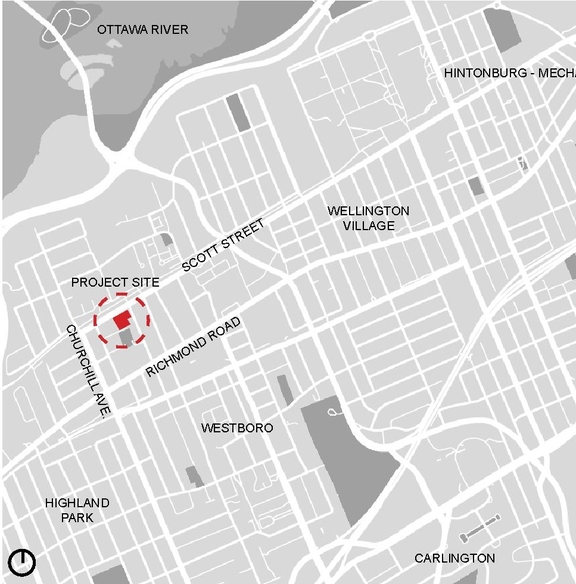 Construction site plan for project from page 1 of the file '2026-02-09 - Design Brief - D02-02-26-0009'