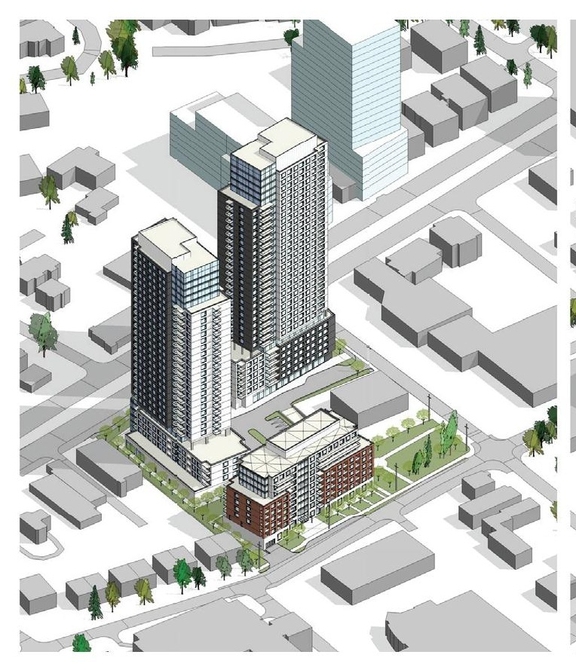 Construction site plan for project from page 13 of the file '2026-02-10 - Urban Design Brief - D07-12-26-0013 & D02-02-26-0011'