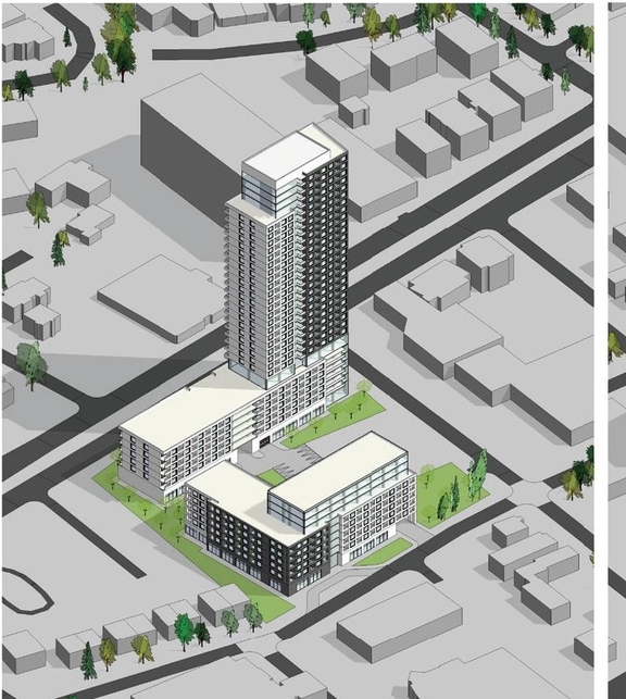 Construction site plan for project from page 13 of the file '2026-02-10 - Urban Design Brief - D07-12-26-0013 & D02-02-26-0011'