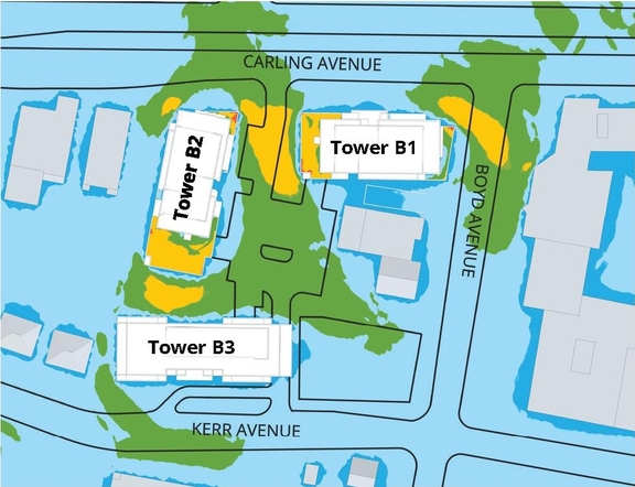 Construction site plan for project from page 46 of the file '2026-02-10 - Urban Design Brief - D07-12-26-0013 & D02-02-26-0011'
