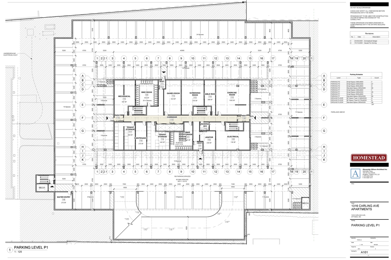 Construction site plan for project from page 40 of the file '2026-04-13 - UDRP Report - D02-02-26-0023'