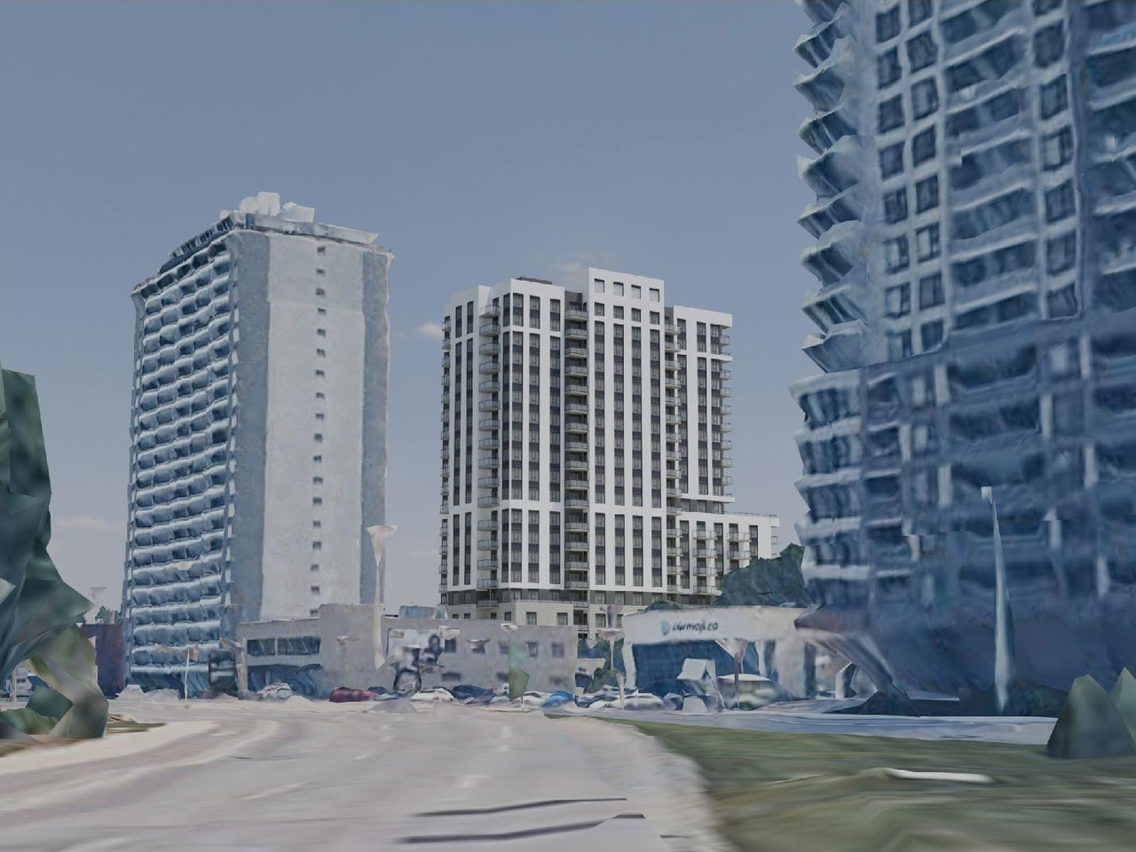 Rendering of building from page 18 of the file '2026-04-13 - Urban Design Brief - D02-02-26-0023'
