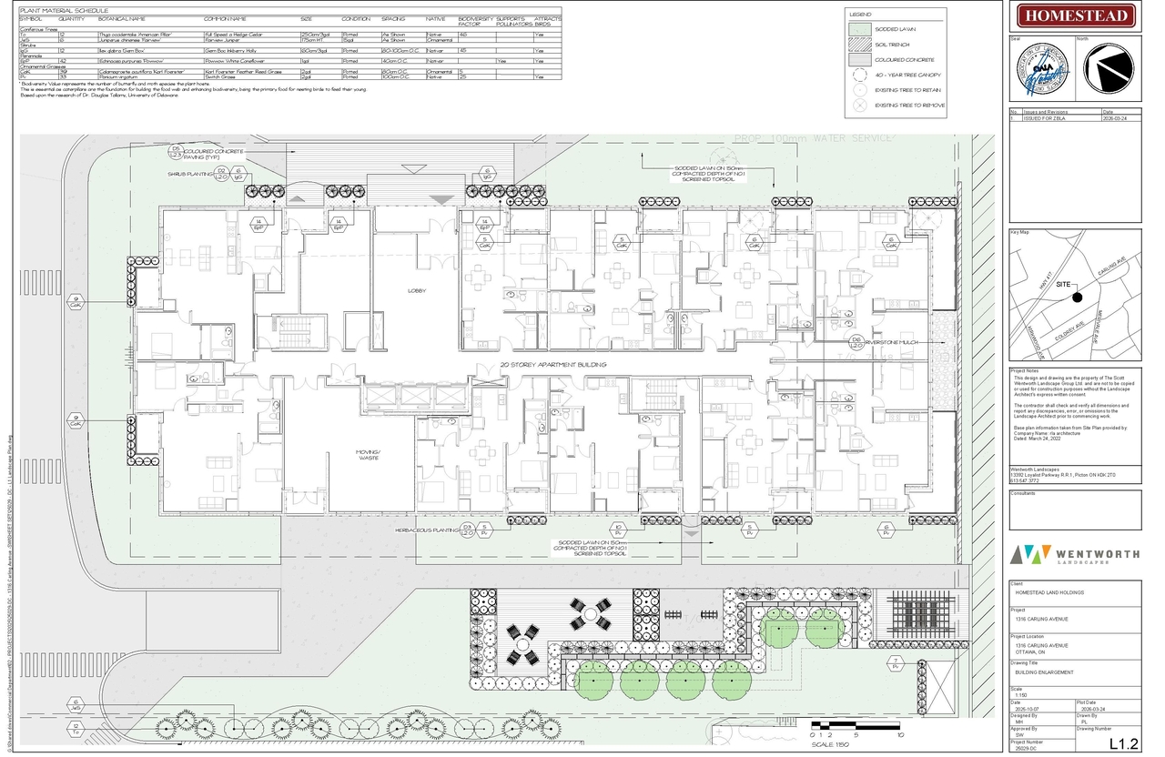 Construction site plan for project from page 29 of the file '2026-04-13 - Urban Design Brief - D02-02-26-0023'