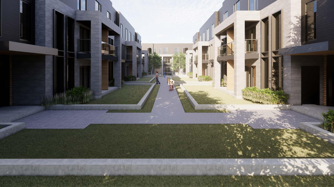Rendering of building from page 6 of the file '2026-04-16 - Richmond Townhouse Renders - D02-02-26-0027'