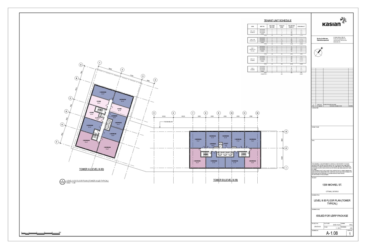 Floor plan for project from page 34 of the file '2026-04-29 - Urban Design Review Panel Package - D01-01-26-0007 & D02-02-26-0031'