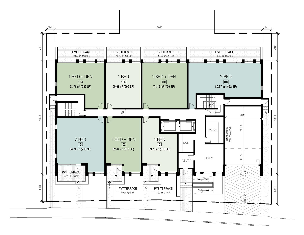 Floor plan for project from page 4 of the file '2026-05-14 - Floor Plans - D02-02-26-0037 & D07-12-26-0051'