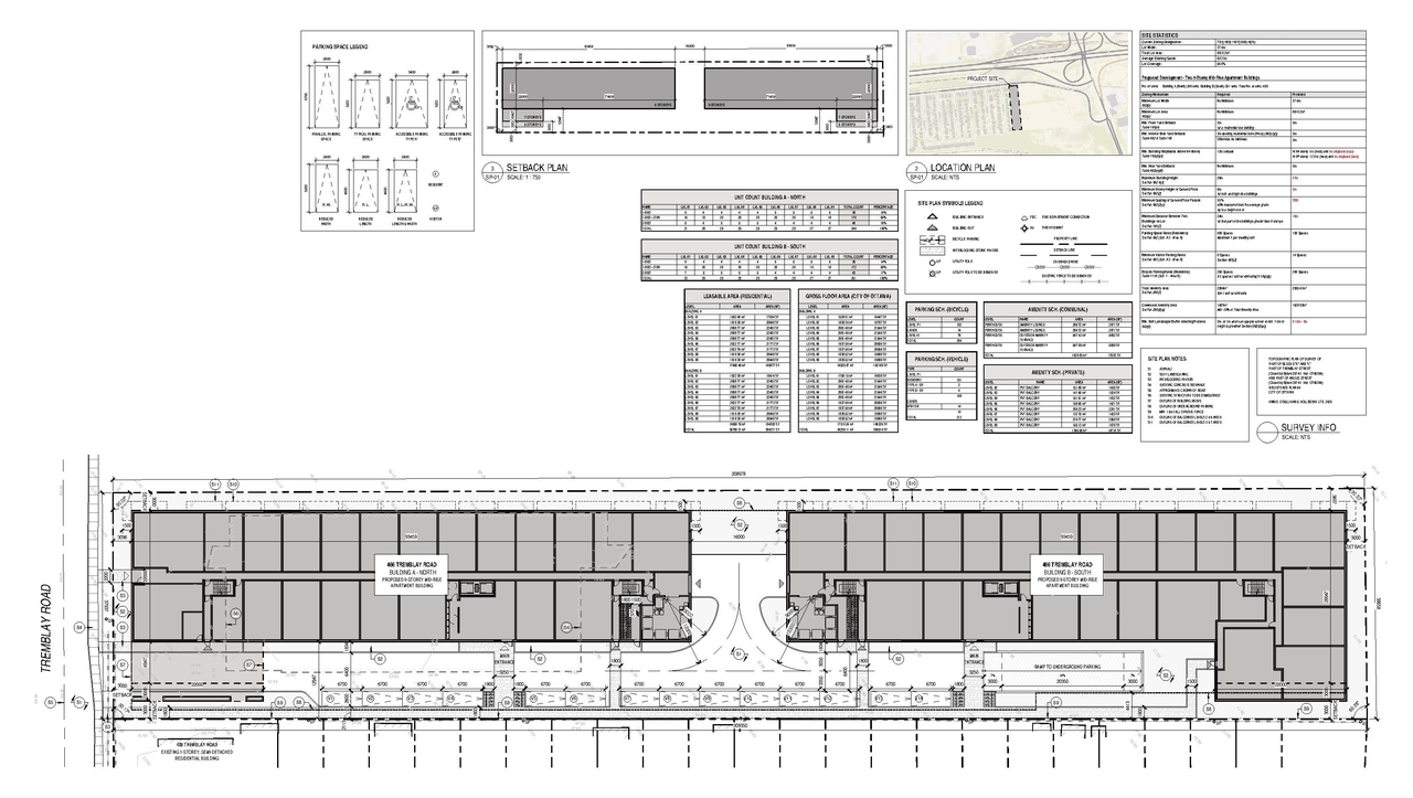 Construction site plan for project from page 44 of the file '2026-08-24 - Urban Design Review Panel Report - D01-01-26-0015 & D02-02-26-0069'