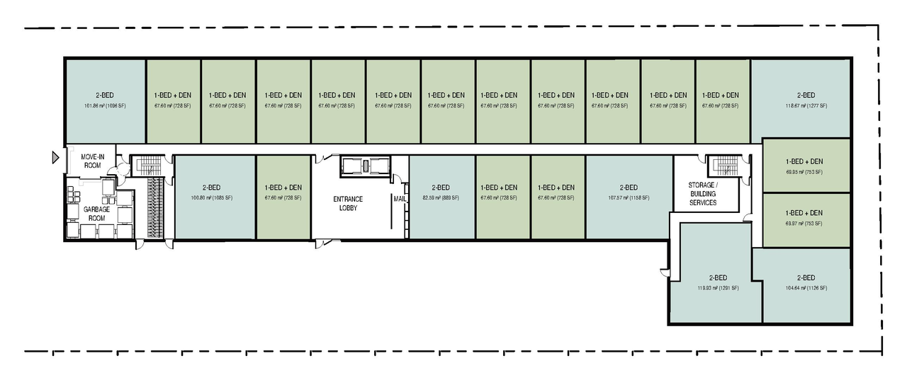 Floor plan for project from page 51 of the file '2026-08-24 - Urban Design Review Panel Report - D01-01-26-0015 & D02-02-26-0069'