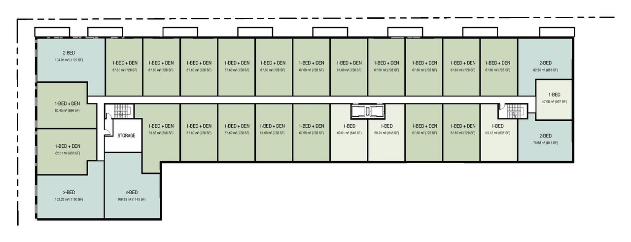Floor plan for project from page 53 of the file '2026-08-24 - Urban Design Review Panel Report - D01-01-26-0015 & D02-02-26-0069'