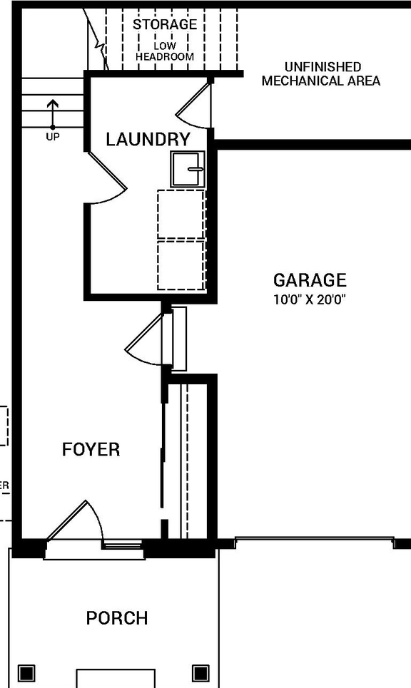 Floor plan for project from page 1 of the file '2022-07-21 - Dawson End Unit Floor Plan - D07-04-22-0009'