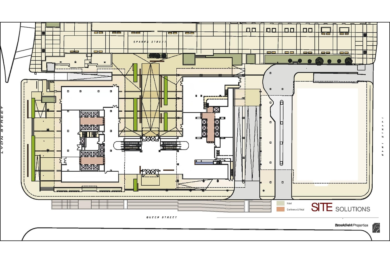 Construction site plan for project from page 12 of the file 'Design Brief D07-12-09-0212'