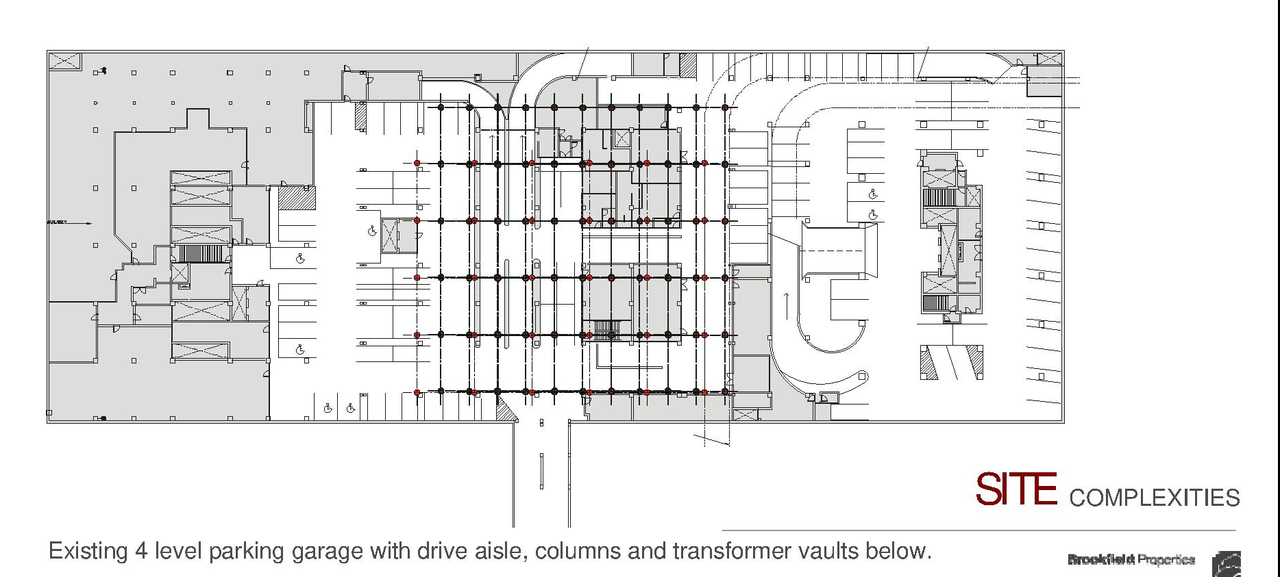 Construction site plan for project from page 5 of the file 'Design Brief D07-12-09-0212'