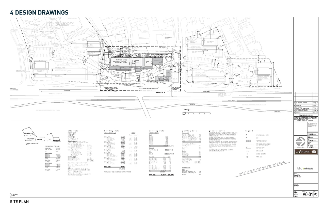 Construction site plan for project from page 16 of the file 'Urban Design Panel - Formal Submission'