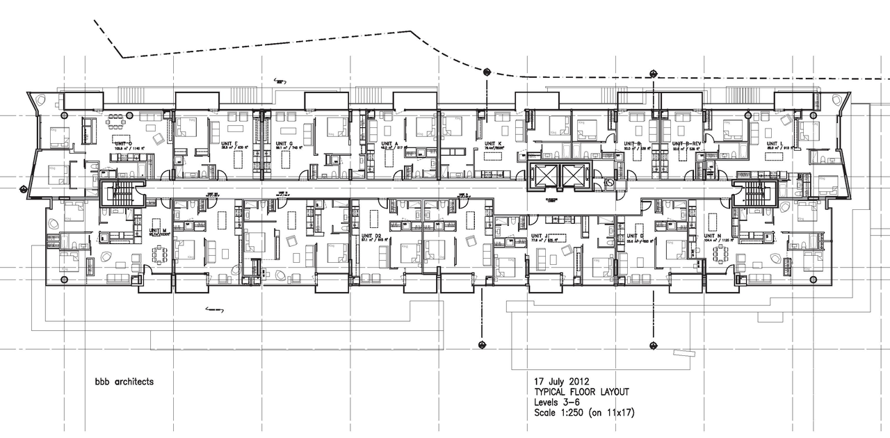 Floor plan for project from page 25 of the file 'Urban Design Panel - Formal Submission'