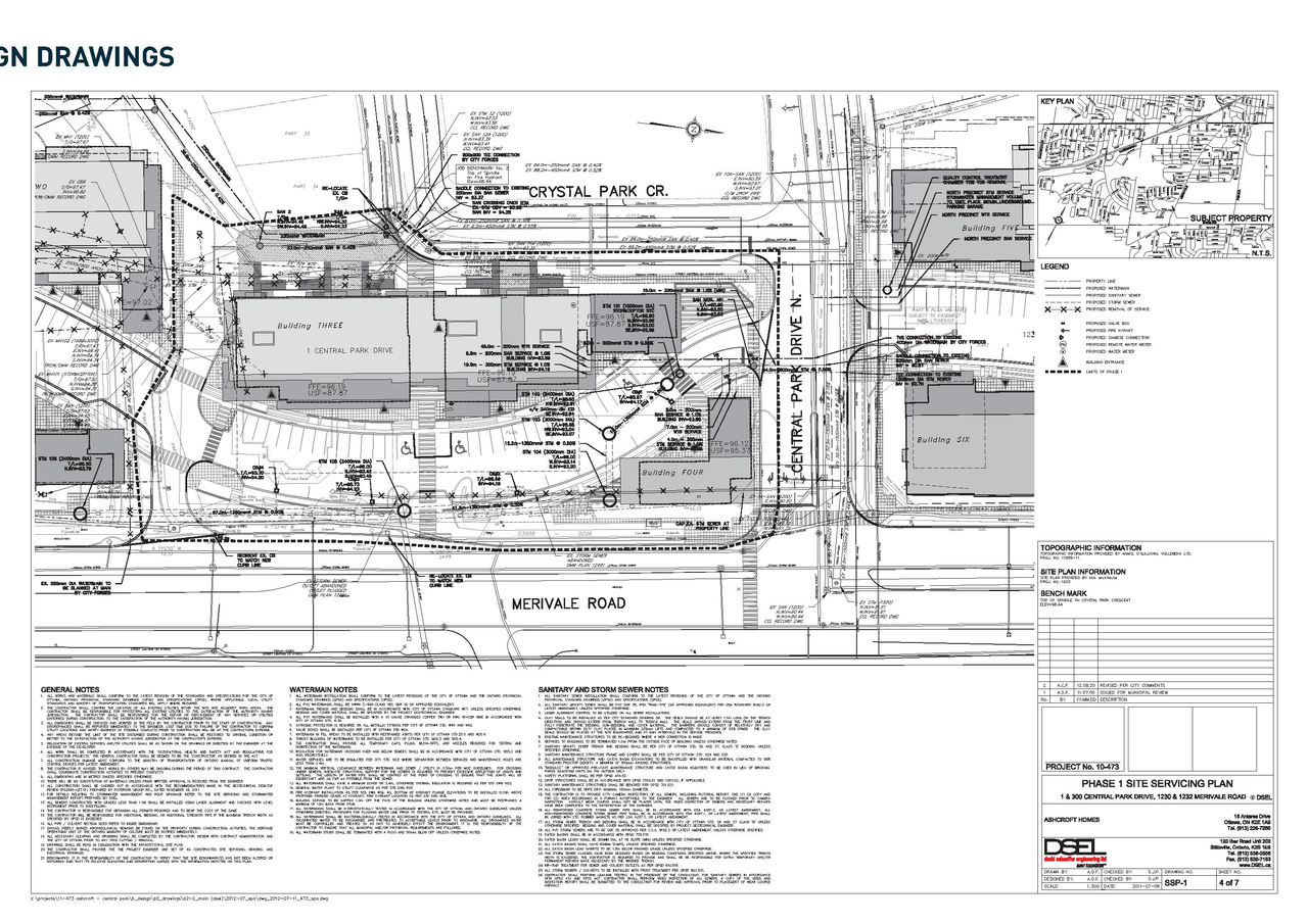 Construction site plan for project from page 44 of the file 'Urban Design Panel - Formal Submission'