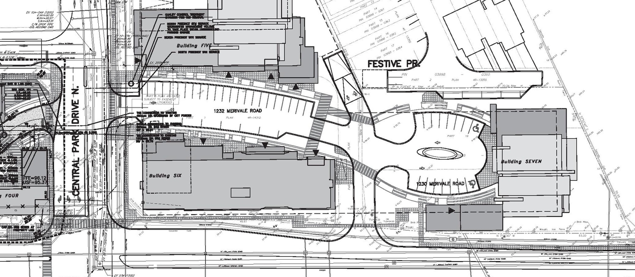 Construction site plan for project from page 45 of the file 'Urban Design Panel - Formal Submission'