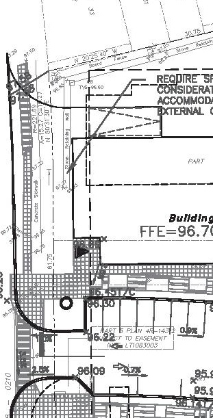 Construction site plan for project from page 47 of the file 'Urban Design Panel - Formal Submission'