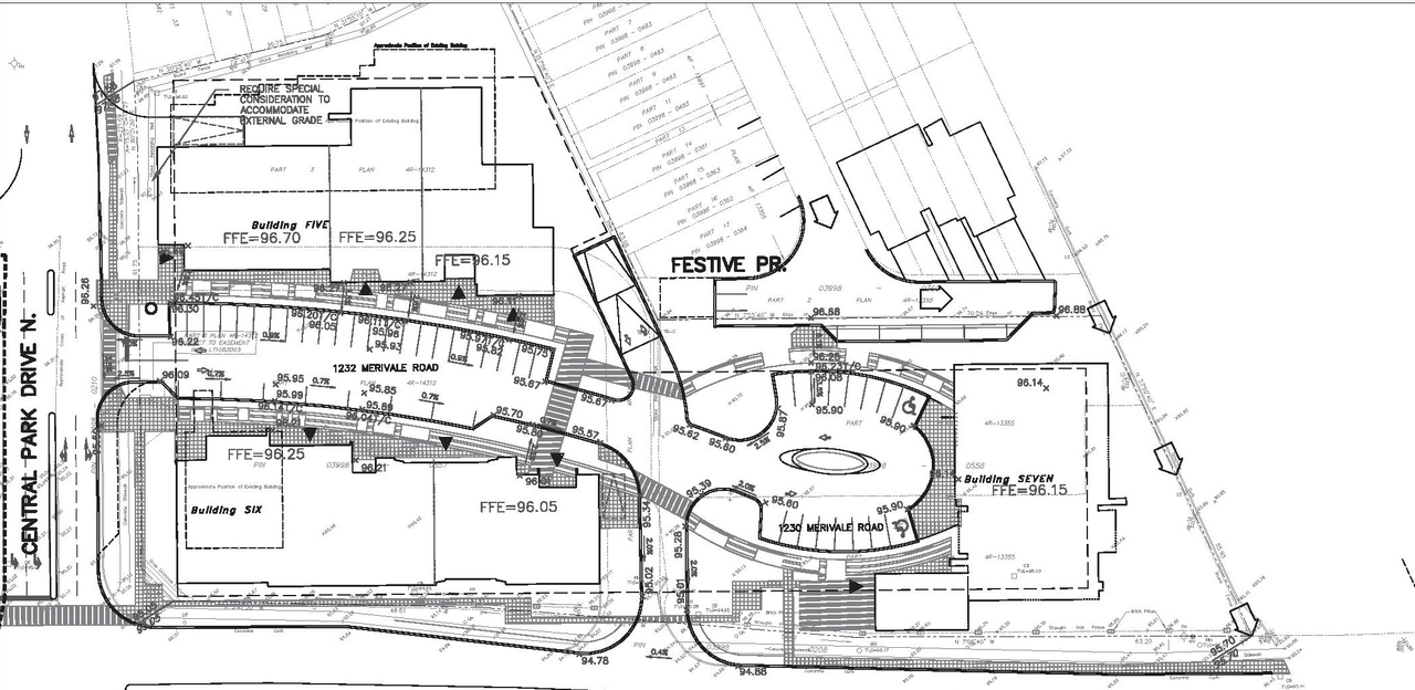 Construction site plan for project from page 47 of the file 'Urban Design Panel - Formal Submission'