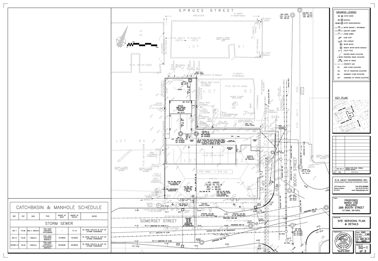 Construction site plan for project from page 18 of the file 'Urban Design Brief D07-12-11-0166'