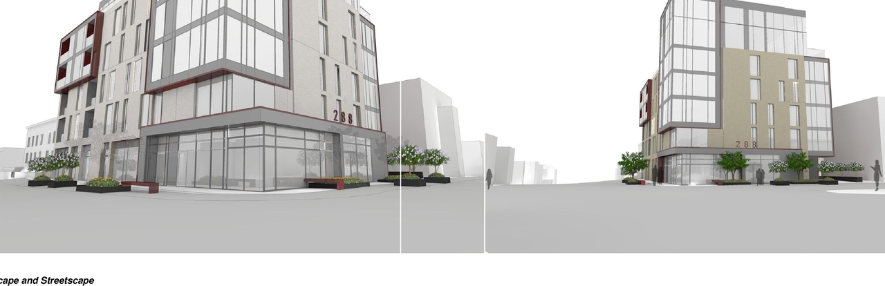 Rendering of building from page 7 of the file 'Urban Design Brief D07-12-11-0166'