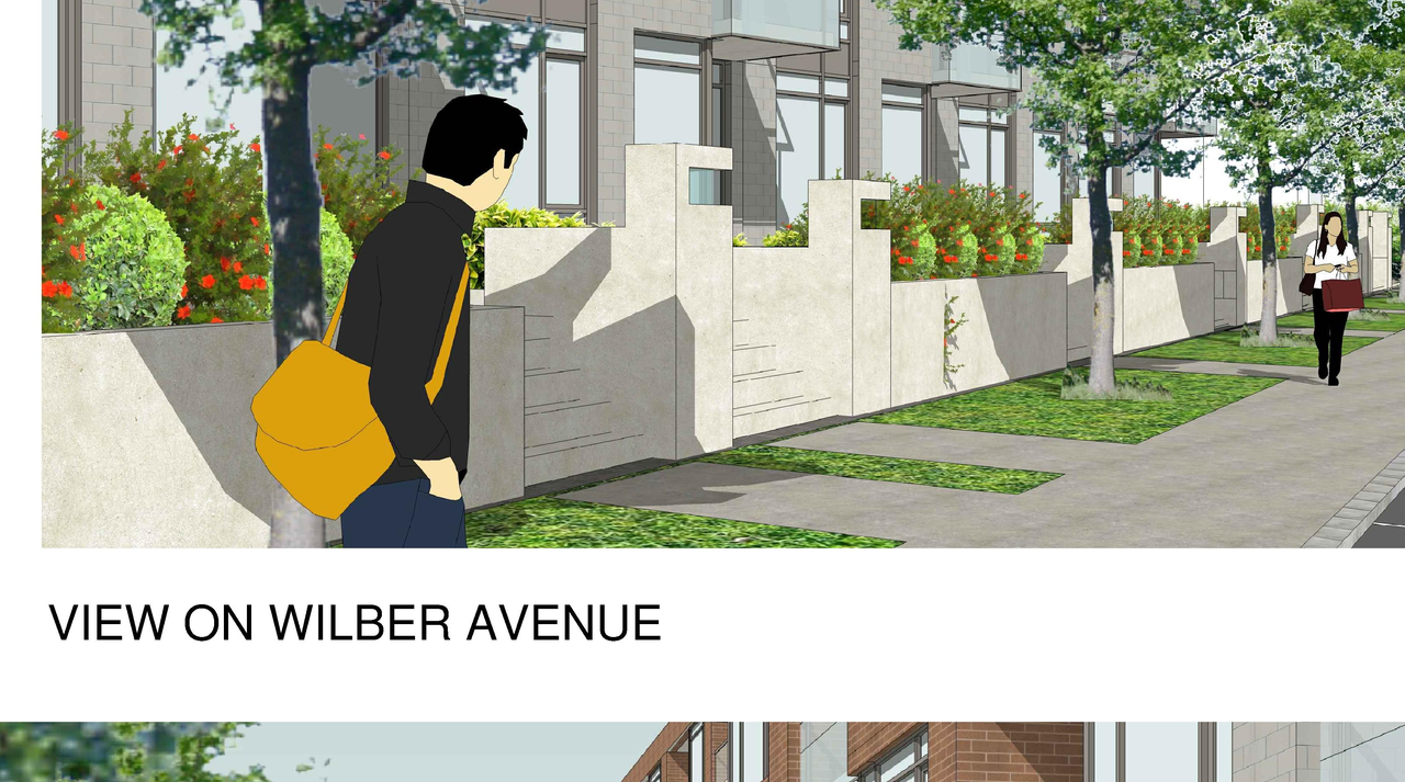 Rendering of building from page 1 of the file 'Revised Streetscape View 2 D07-12-11-0206'