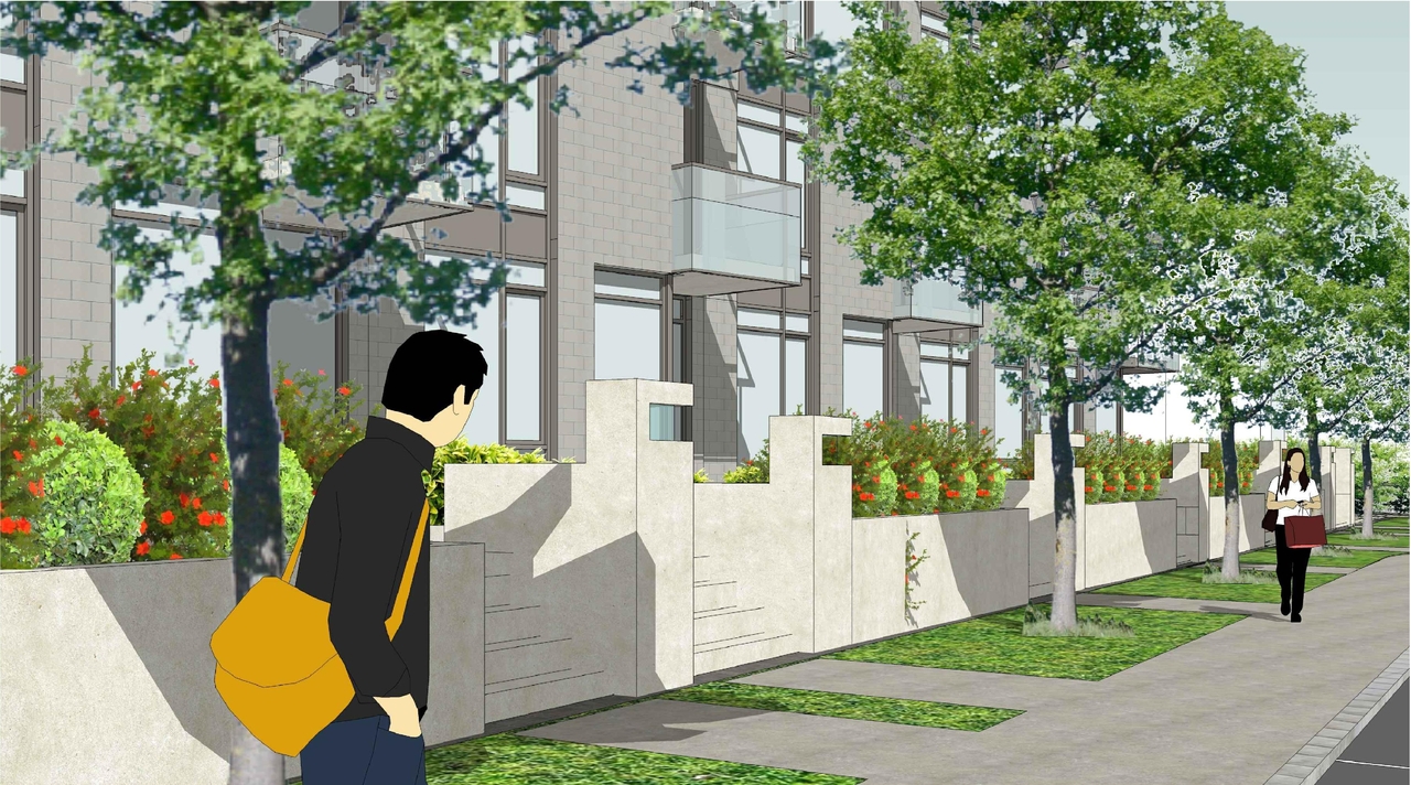 Image from page 1 of the file 'Revised Streetscape View 2 D07-12-11-0206'