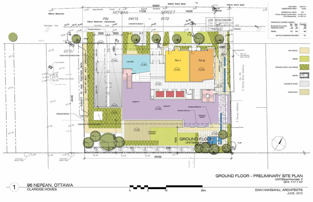 Construction site plan for project from page 22 of the file 'Urban Design Brief D07-12-11-0227'