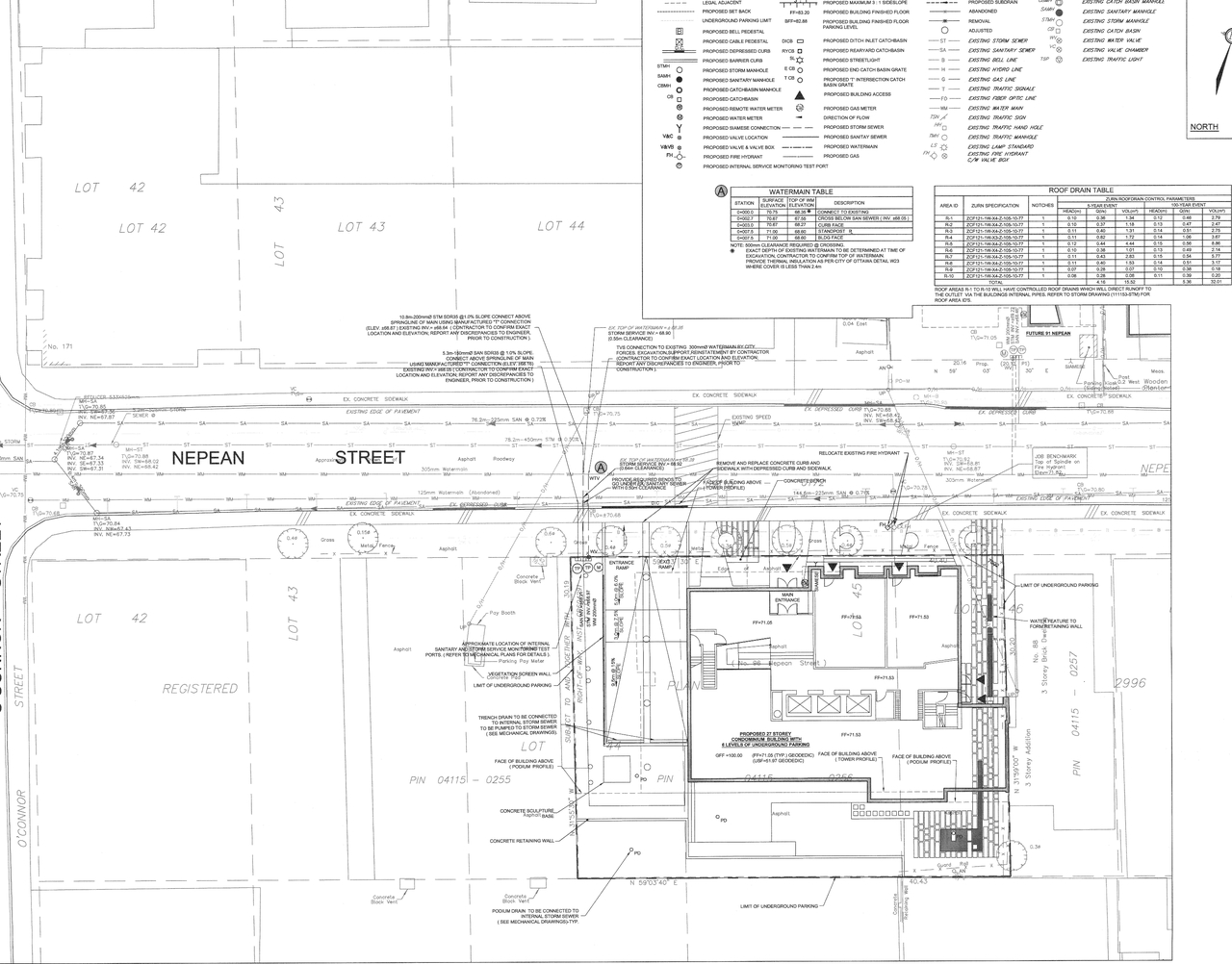 Construction site plan for project from page 23 of the file 'Urban Design Brief D07-12-11-0227'