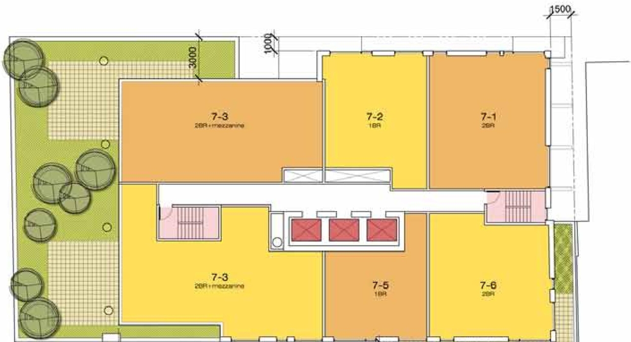 Floor plan for project from page 26 of the file 'Urban Design Brief D07-12-11-0227'