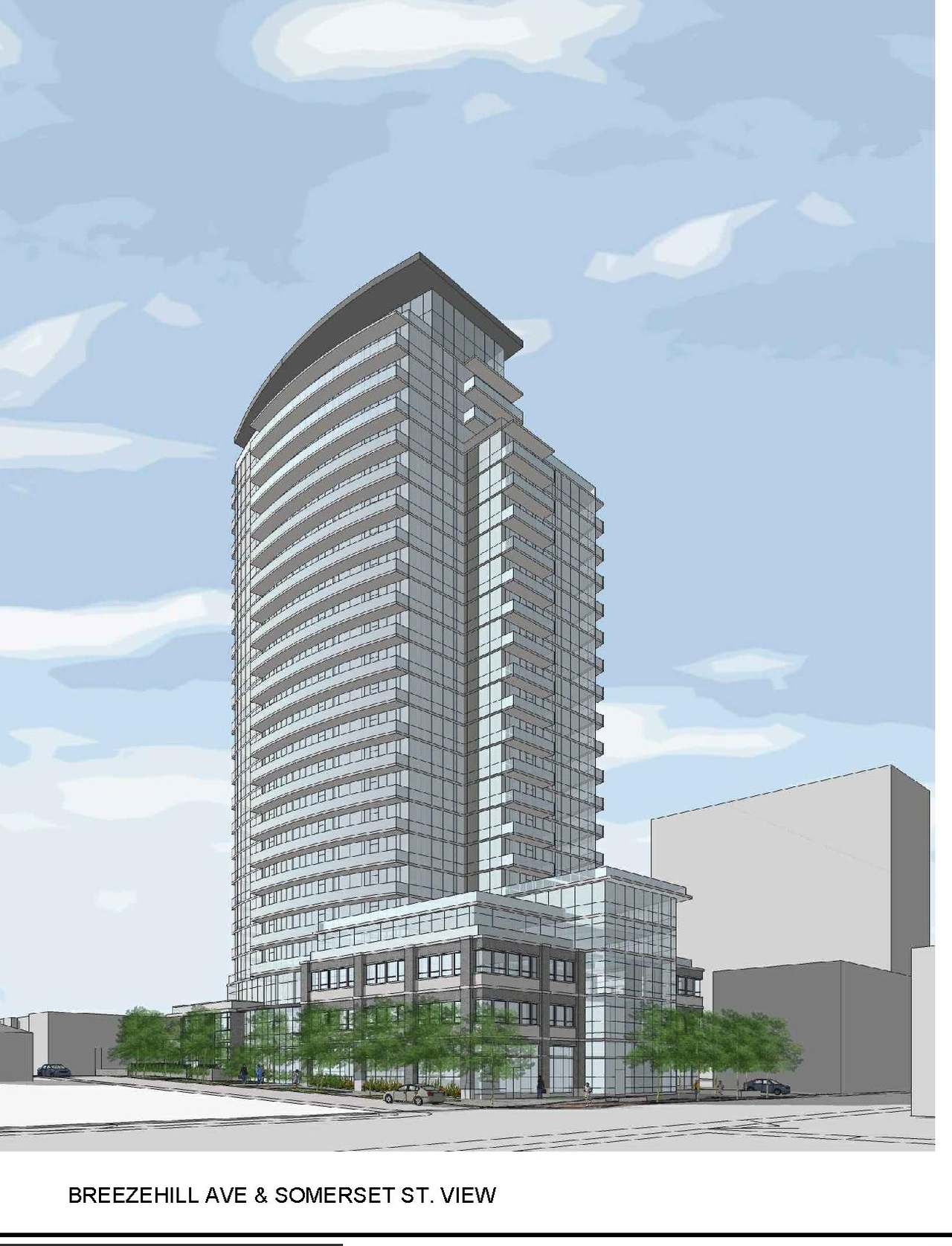 Rendering of building from page 34 of the file '1040 and 1050 Somerset Street West Urban Design Brief1'