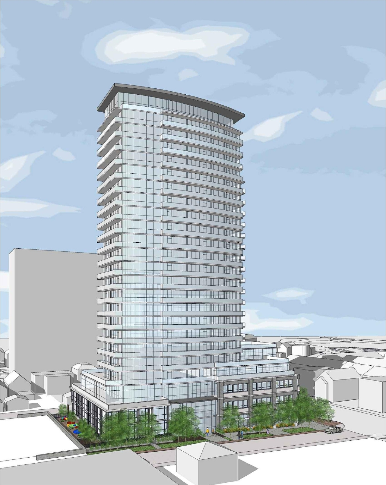 Rendering of building from page 35 of the file '1040 and 1050 Somerset Street West Urban Design Brief1'