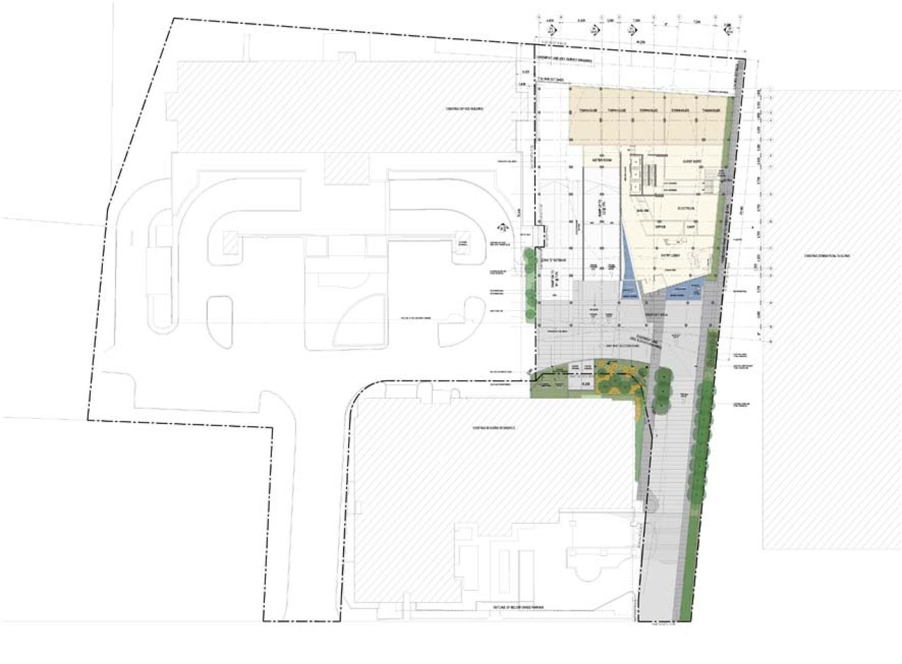 Construction site plan for project from page 10 of the file 'Urban Design Review Panel Formal Submission 2'